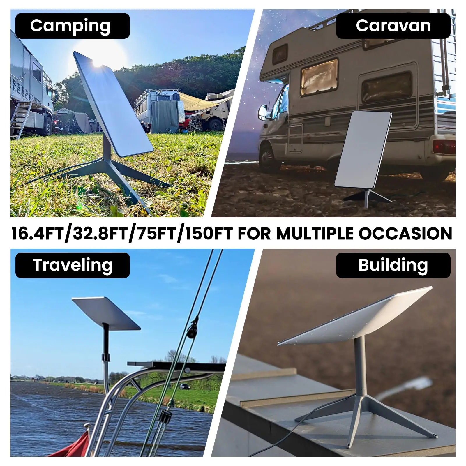 Starlink прямоугольный спутник v2 150 футов сменный кабель - Фотография_3