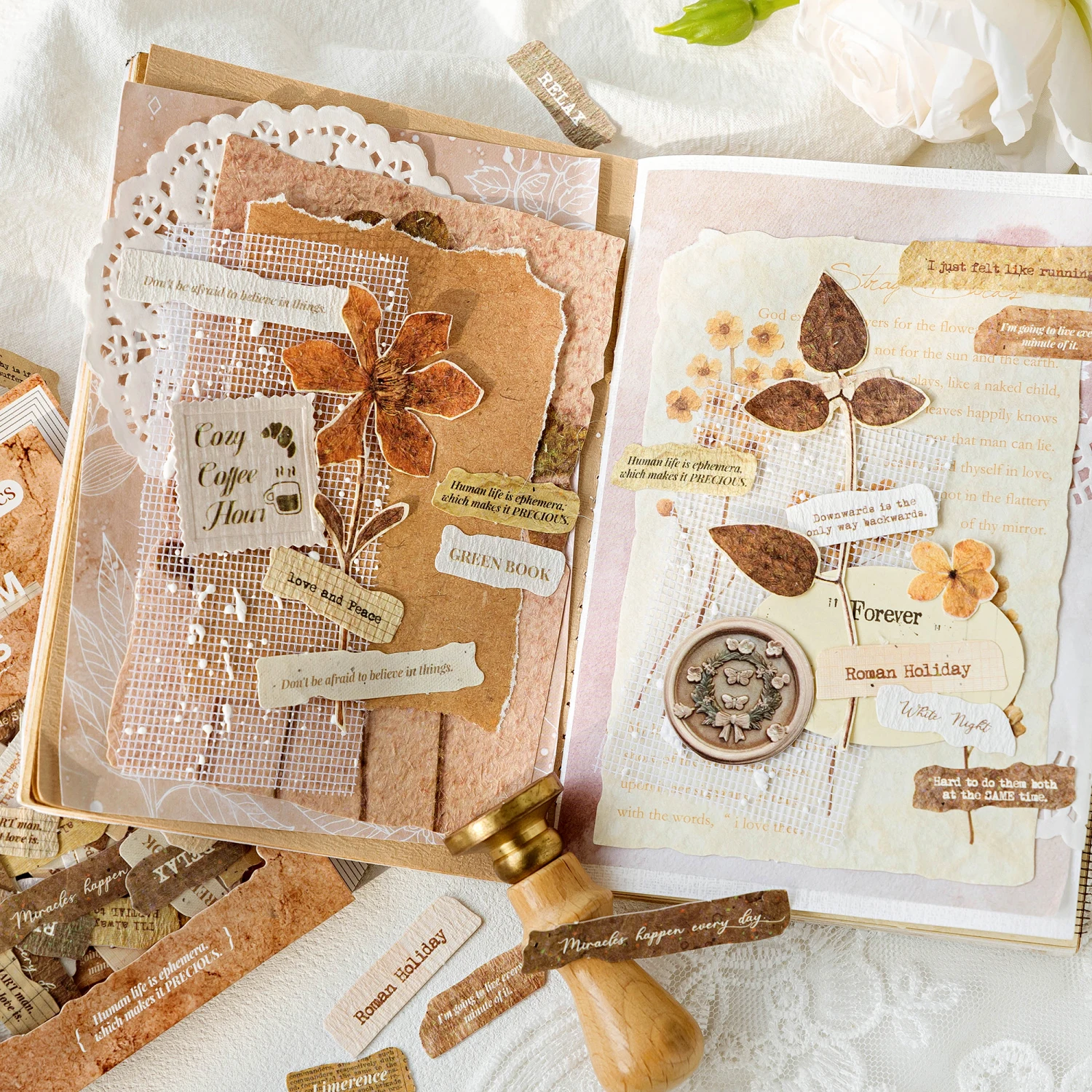 Винтажные наклейки для журнала английского языка - Фотография_4