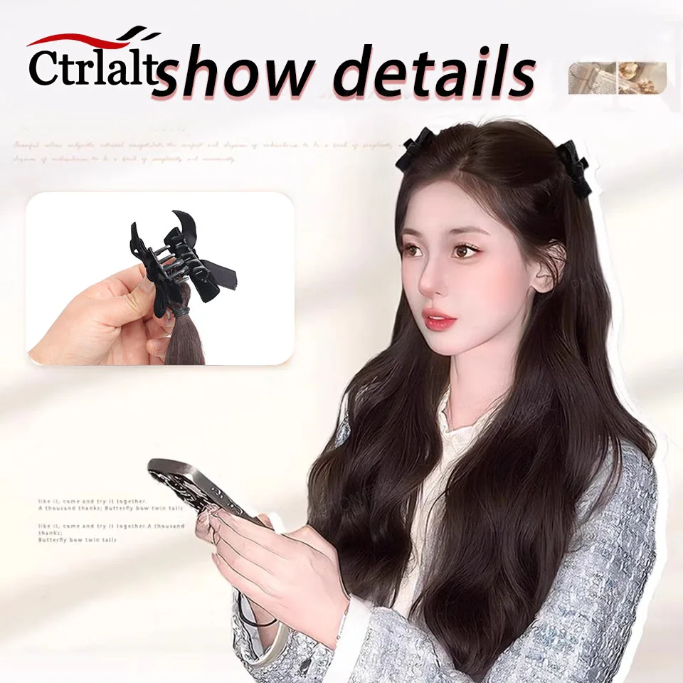 Наращивание волос с бантом и когтями - Фотография_3