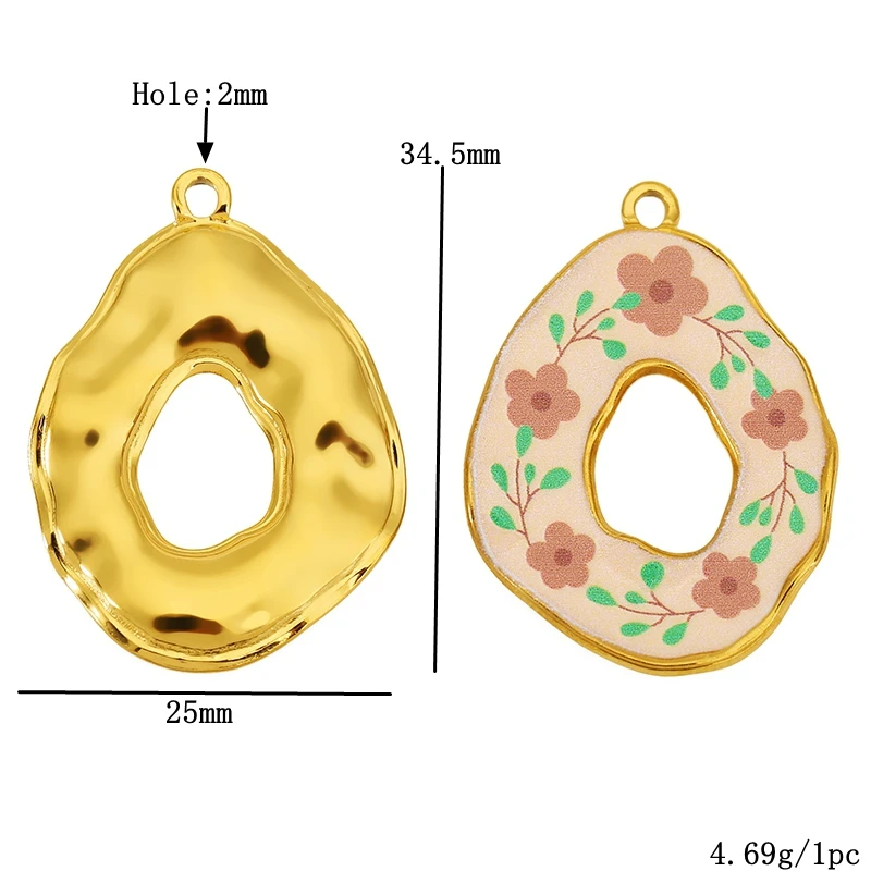 Разноцветные эмалированные подвески из нержавеющей стали «восход/закат» - Фотография_4
