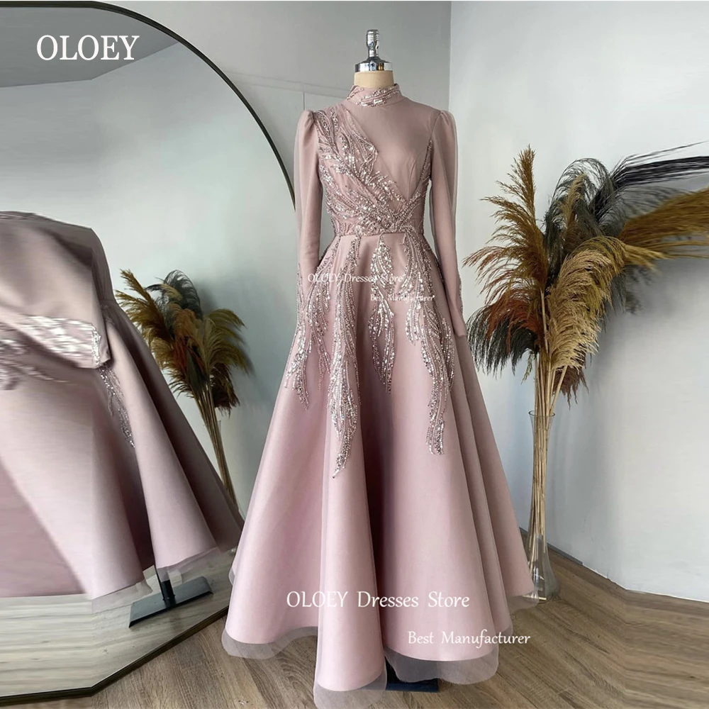 Oloey, скромные мусульманские арабские женские вечерние платья дубая