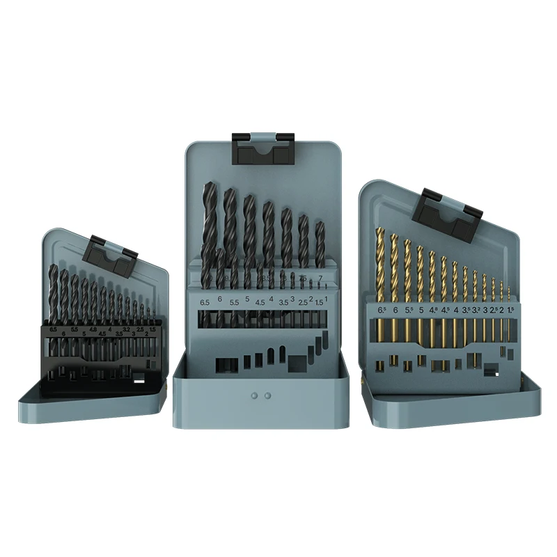 Набор кобальтовых сверл huhao m35 с металлическим корпусом - Фотография_2