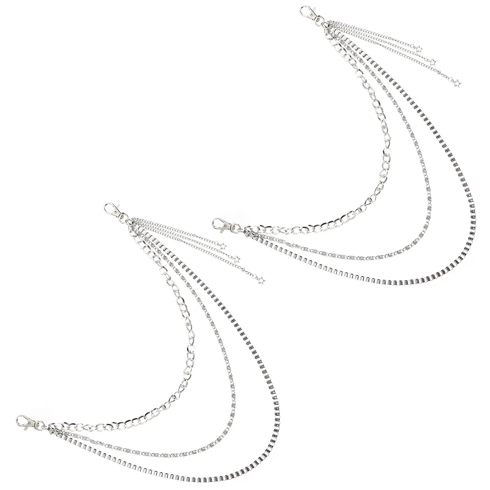 Креативная многослойная поясная цепочка для джинсов - Фотография_4