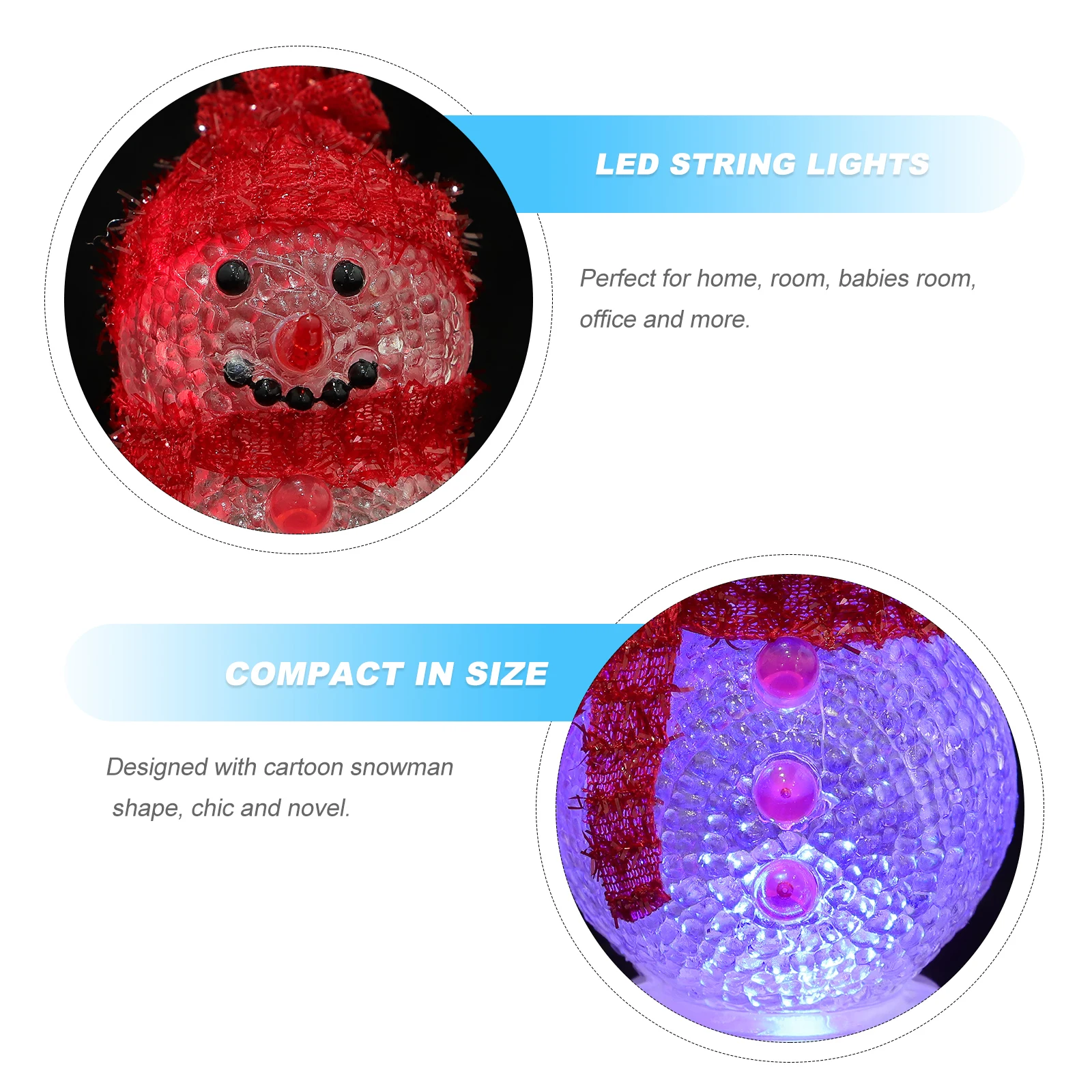 Снеговик ночник домашний декор