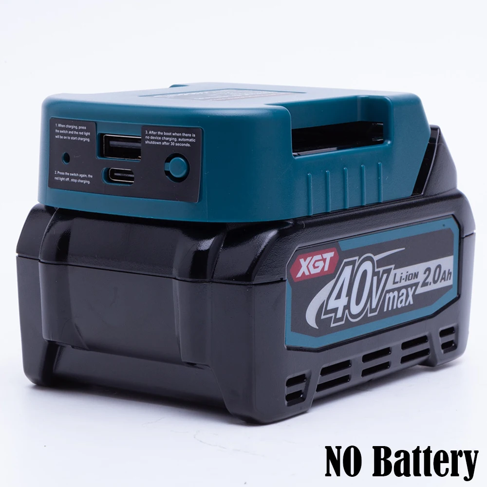 Адаптер источника питания для литиевой батареи makita 40 в с usb pd/qc3
