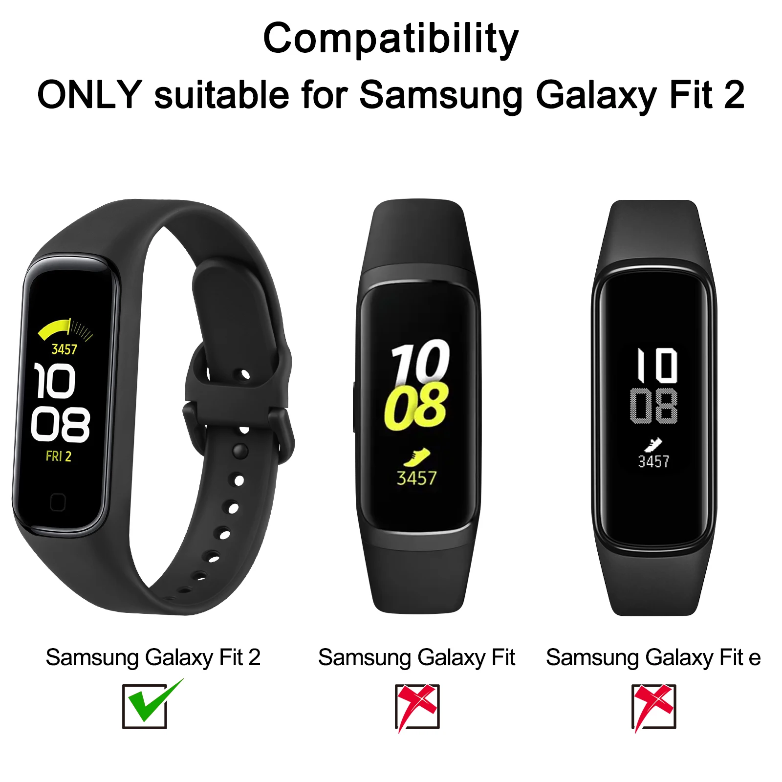 Мягкий силиконовый ремешок для samsung galaxy fit 2 - Фотография_3