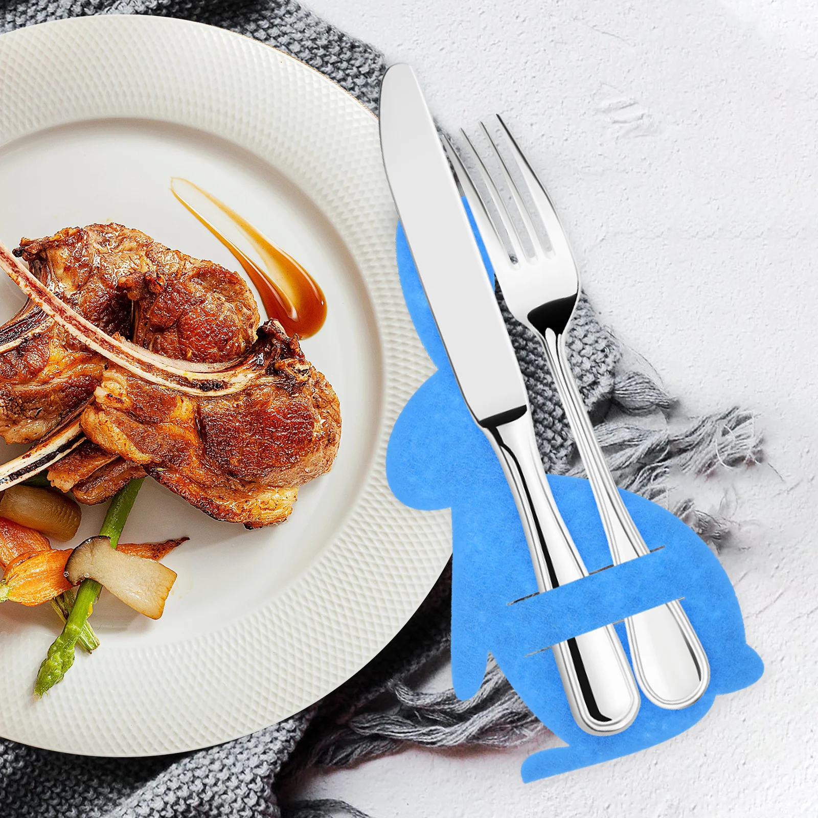 Держатели для столовых приборов в форме кролика