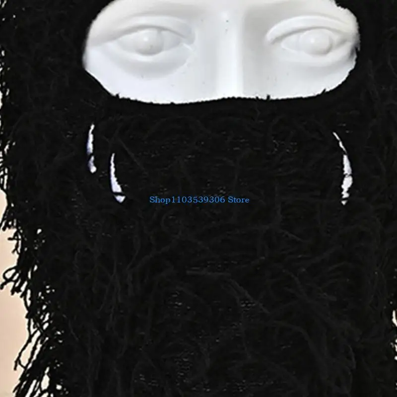 400a вязаная ветрозащитная балаклава для взрослых - Фотография_5