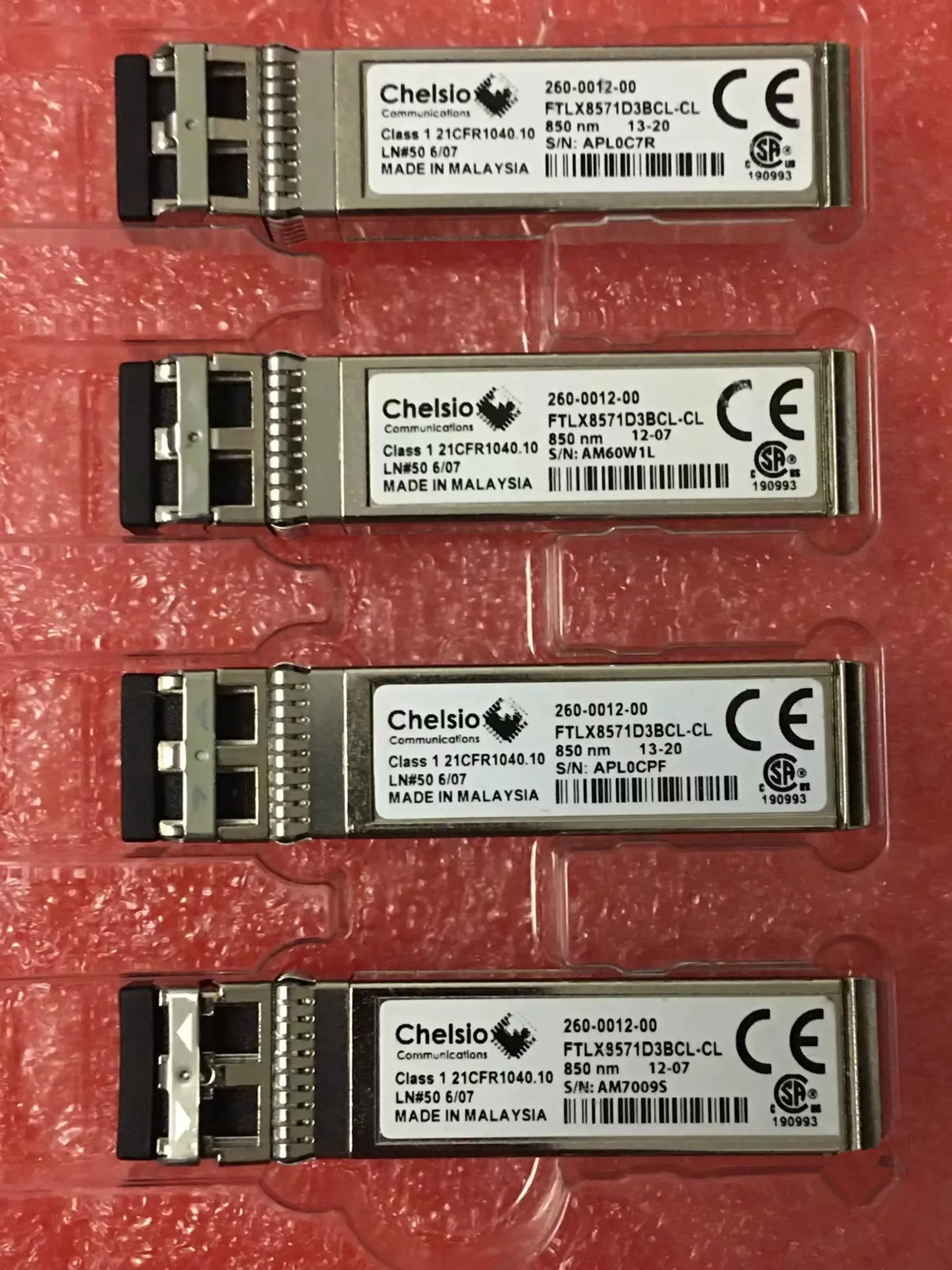 Волоконный модуль chelsio 10g260-0012-00 ftlx8571d3bcl-cl sm10g-sr