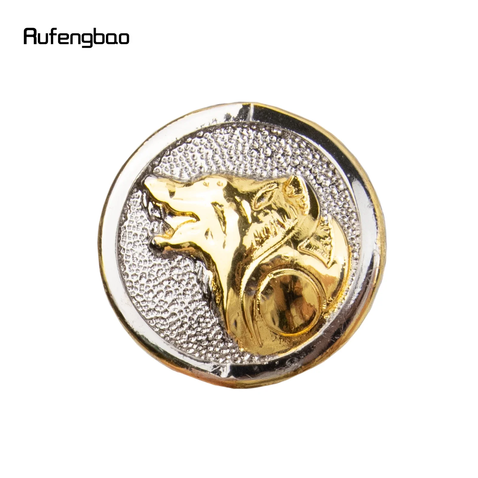 Золотистая белая трость с головой волка - Фотография_2