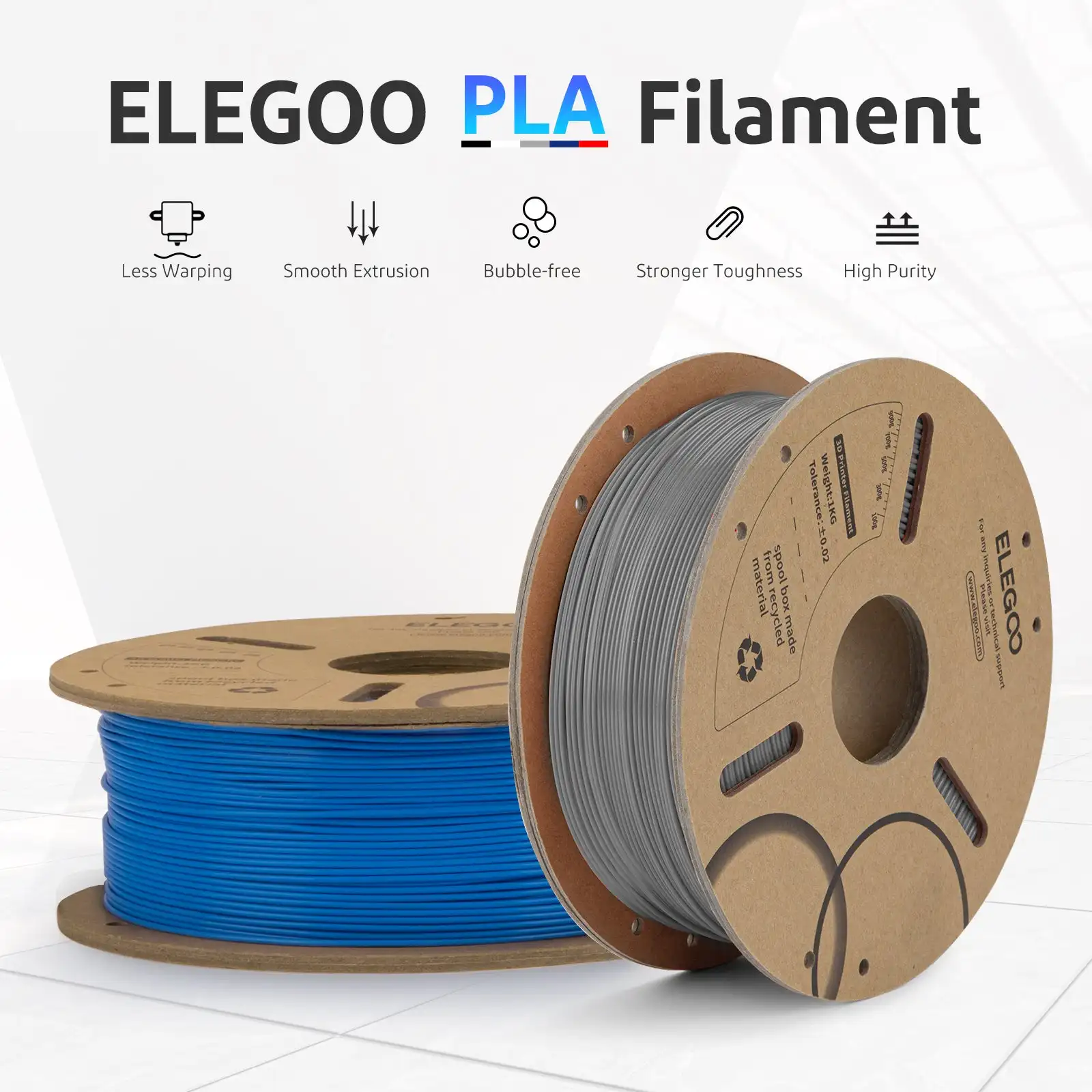 Elegoo 1 кг 1,75 мм pla-нить пластик - Фотография_2