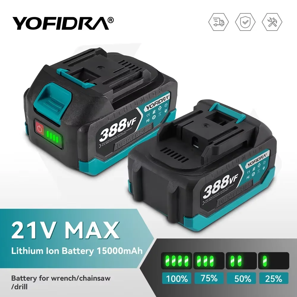Yofidra 388vf 928vf аккумуляторная батарея 22500 мач 3