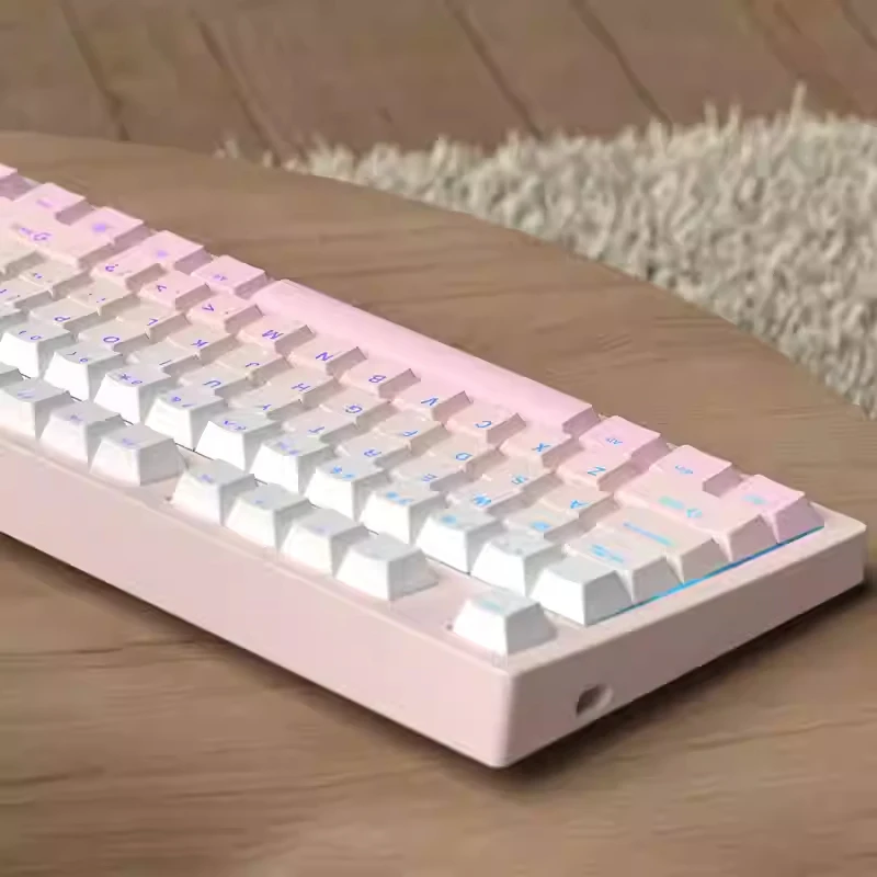 130-клавишные градиентные колпачки sakura pink shine through - Фотография_5