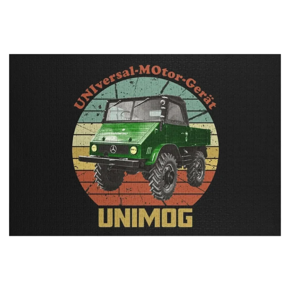 Головоломка unimog в стиле ретро (на черном)