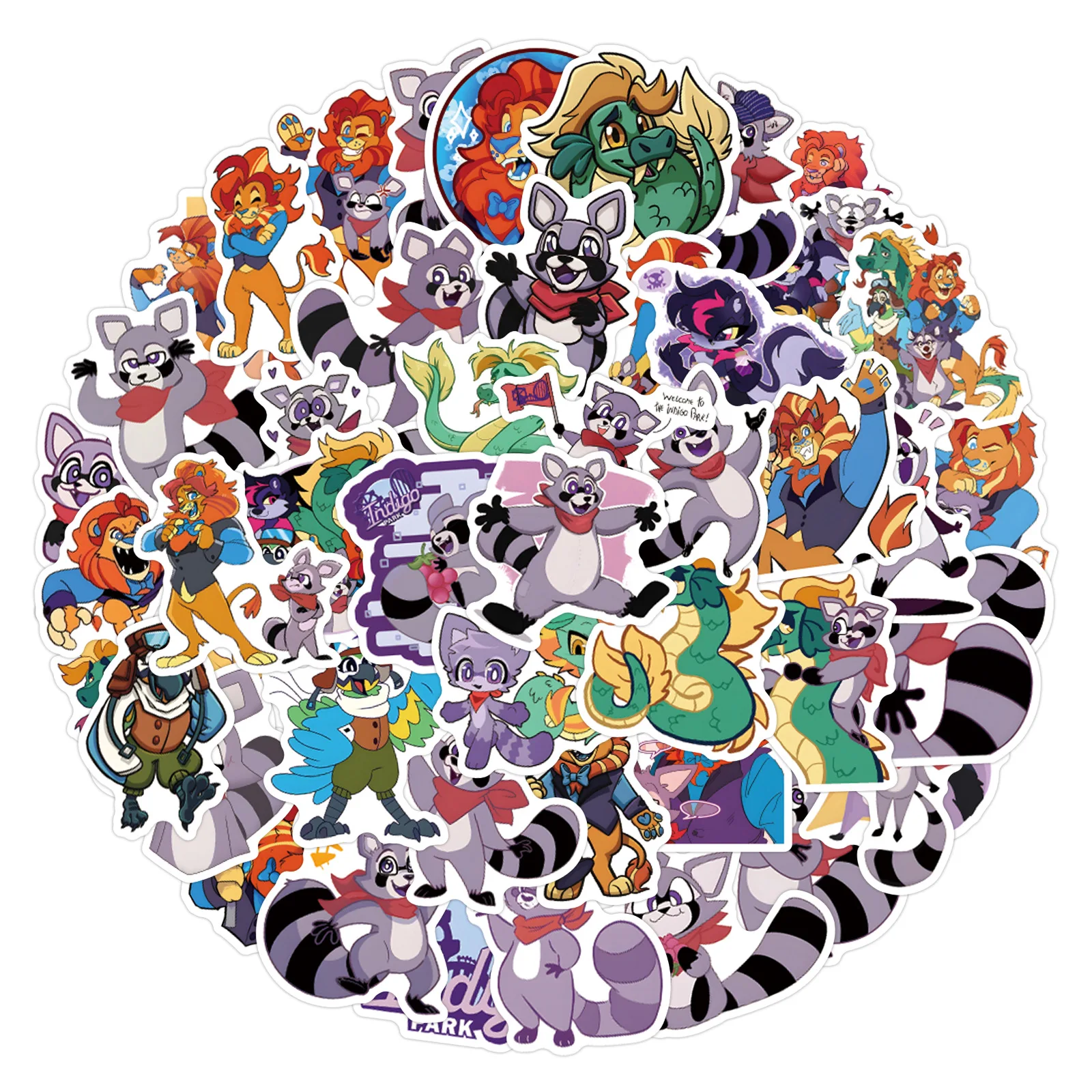 Игра indigo park наклейка мультфильм - Фотография_2