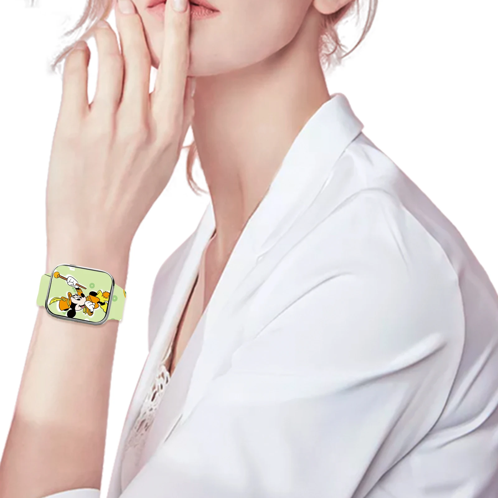 Ремешок для часов с принтом disney mickey club 3 для apple watch 11 - Фотография_5