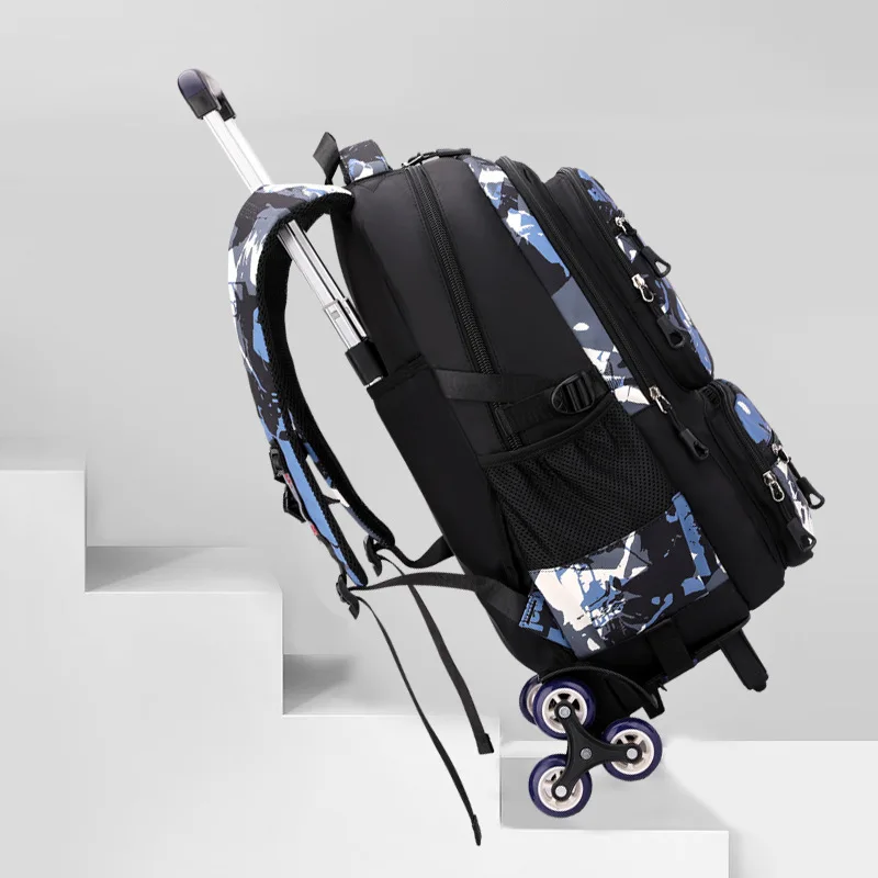 Детский школьный рюкзак с колесиками - Фотография_2