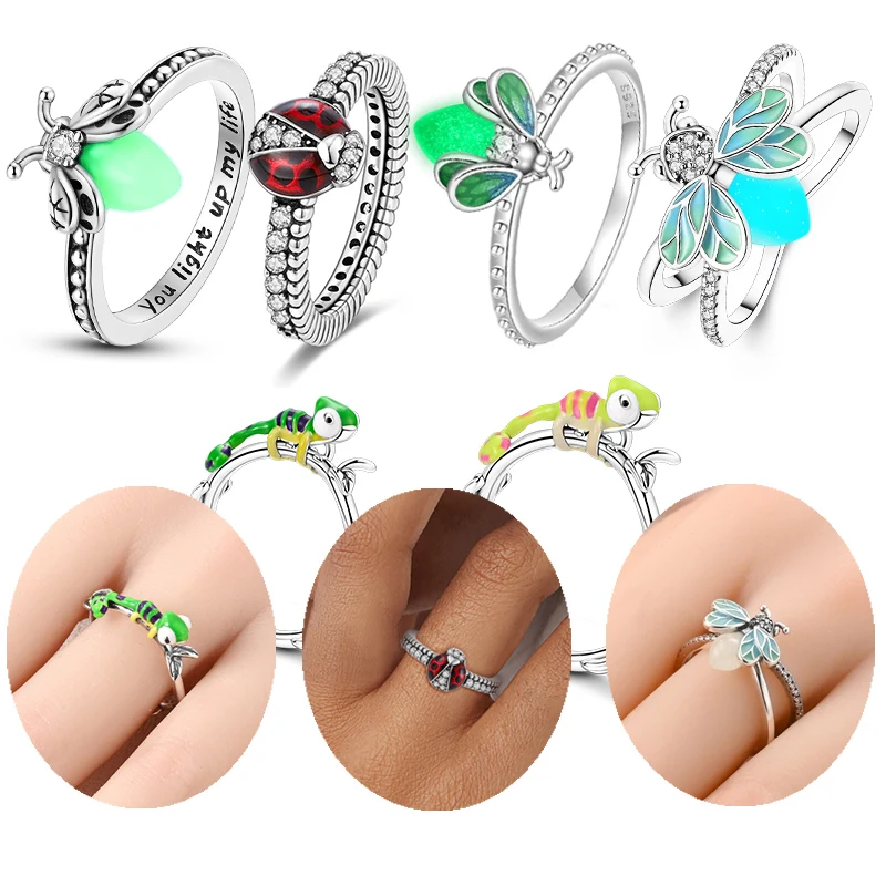 Светящиеся кольца со светлячками