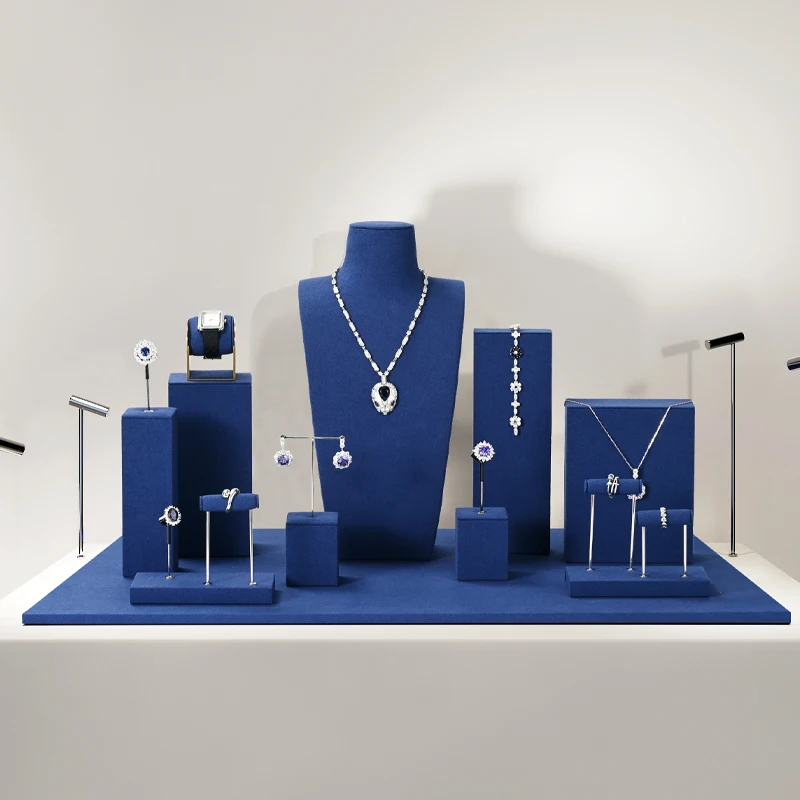 Подставка под ювелирные изделия woodten premium blue - Фотография_2