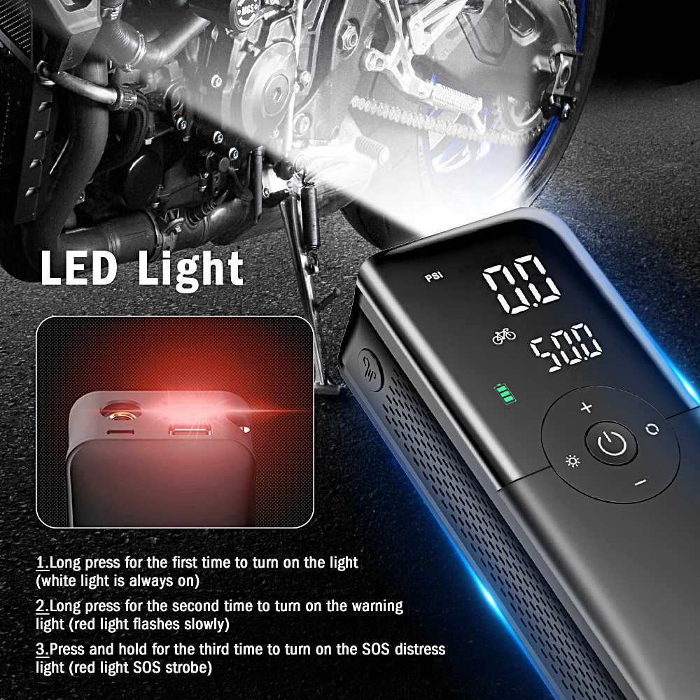 Carsun воздушный компрессор 12 - Фотография_3