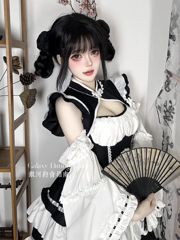 L-5xl, новое китайское платье cheongsam в стиле лолиты - Фотография_2