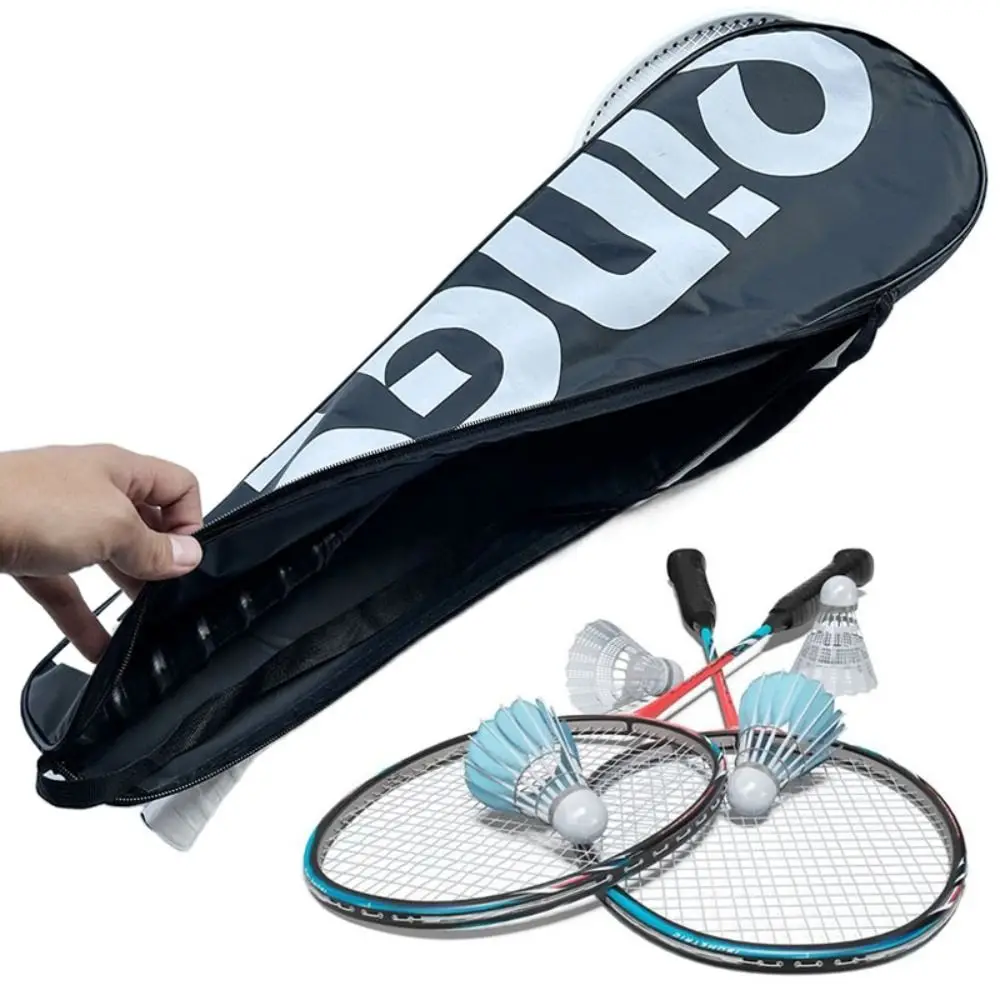 Прочный черный чехол для бадминтона из искусственной ткани оксфорд - Фотография_3