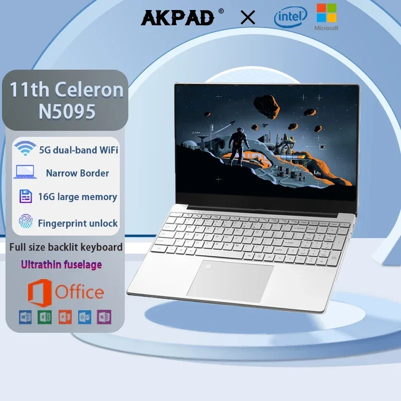 Игровой ноутбук akpad intel celeron n5095