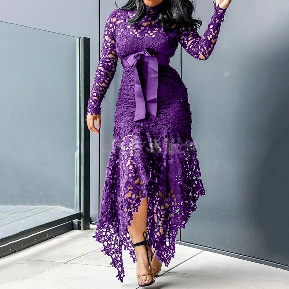 Женское кружевное ажурное платье больших размеров