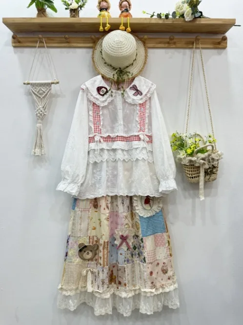 Японские винтажные лолита мори для девочек - Фотография_2