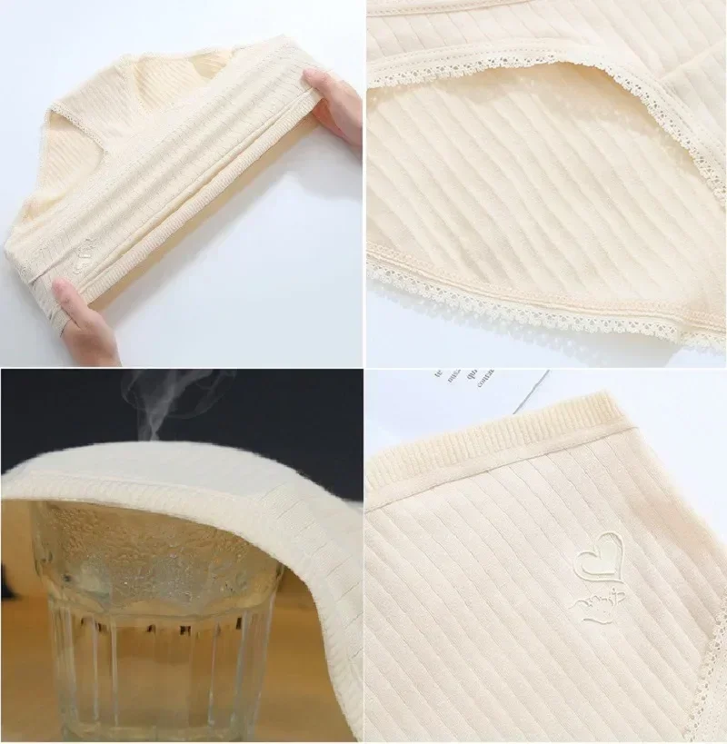 Женские хлопковые трусики с высокой талией для беременных - Фотография_5