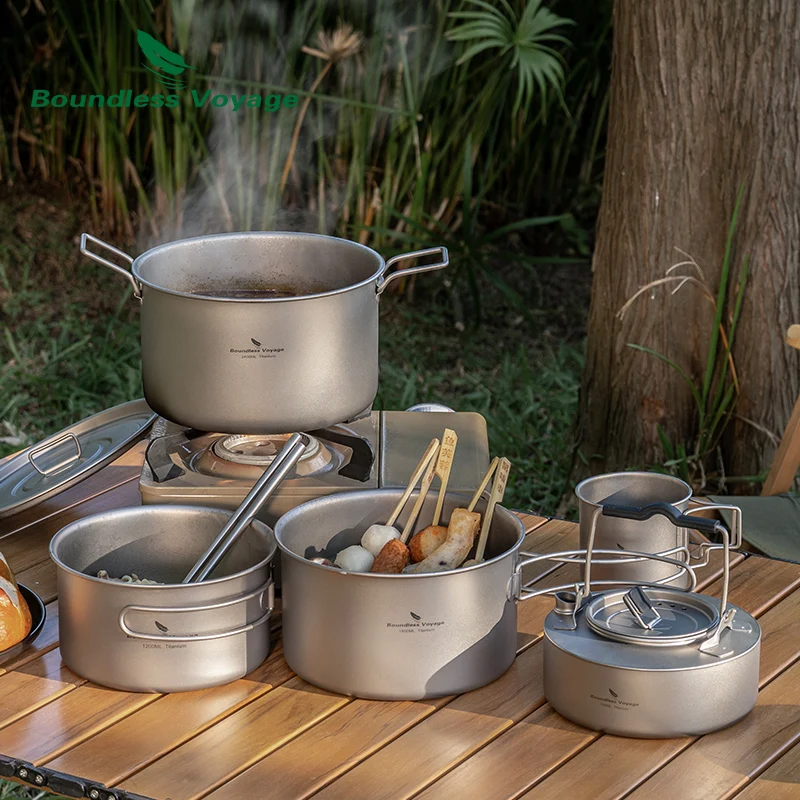 Boundless voyage titanium pot stockpot - Фотография_6