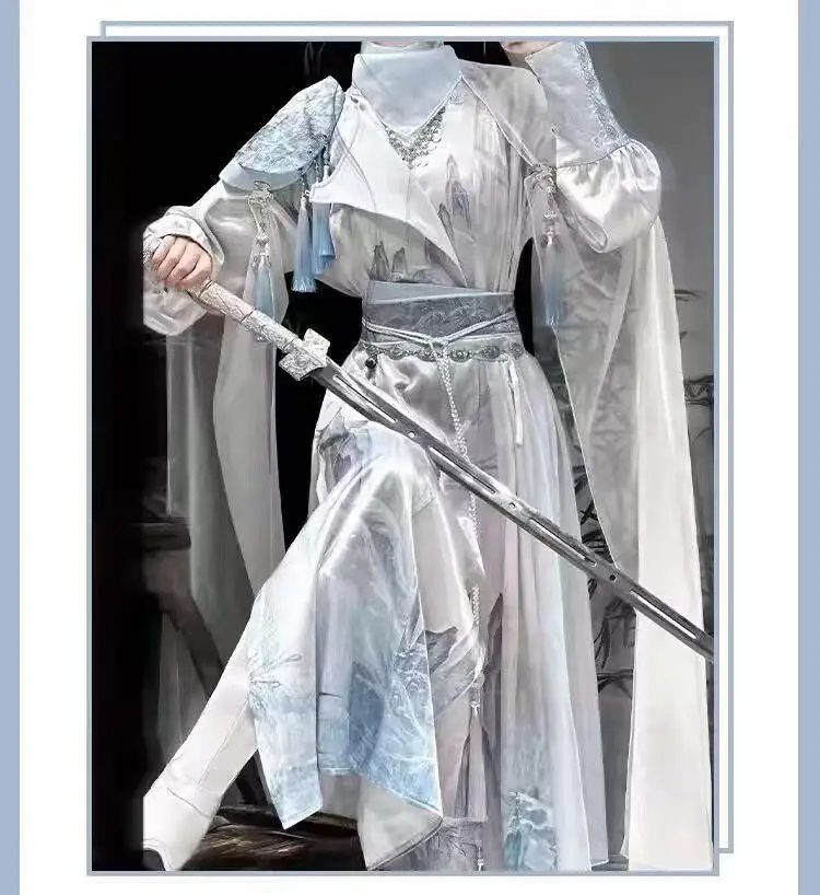 Винтажный сказочный боевой ханьфу для мужчин и женщин - Фотография_5