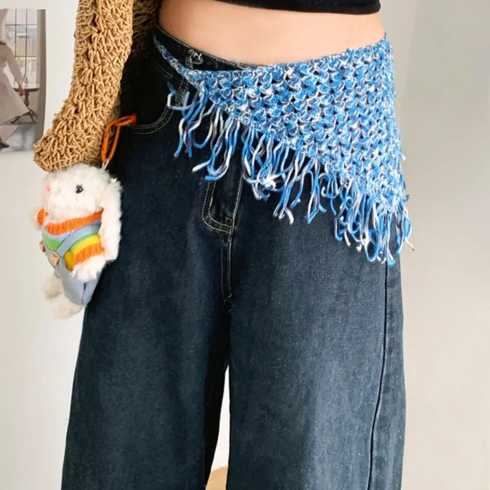 Богемный тюрбан, вязаный треугольный - Фотография_3