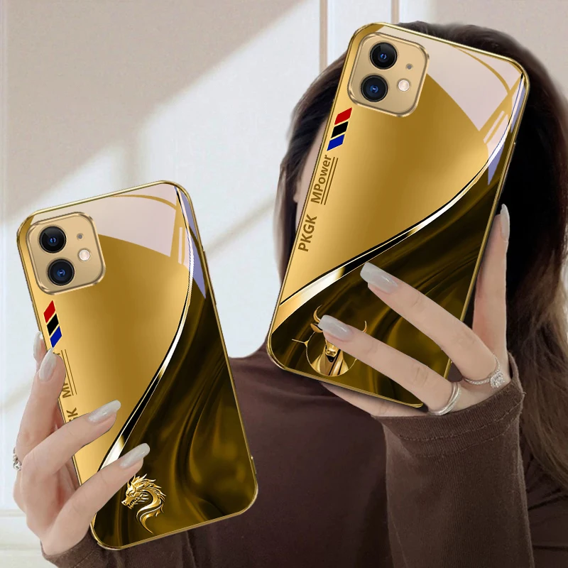 Градиентная голова золотистого волка для iphone 17 - Фотография_3