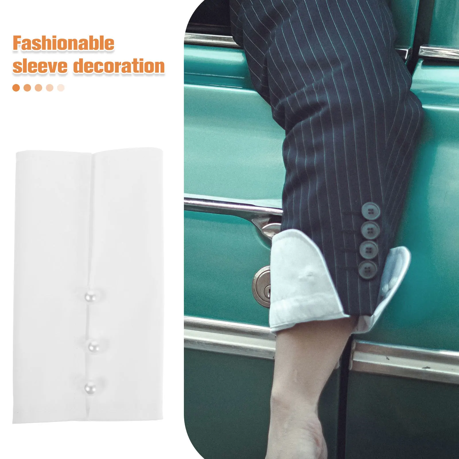 1, съемная рубашка с искусственными рукавами на запястьях - Фотография_2