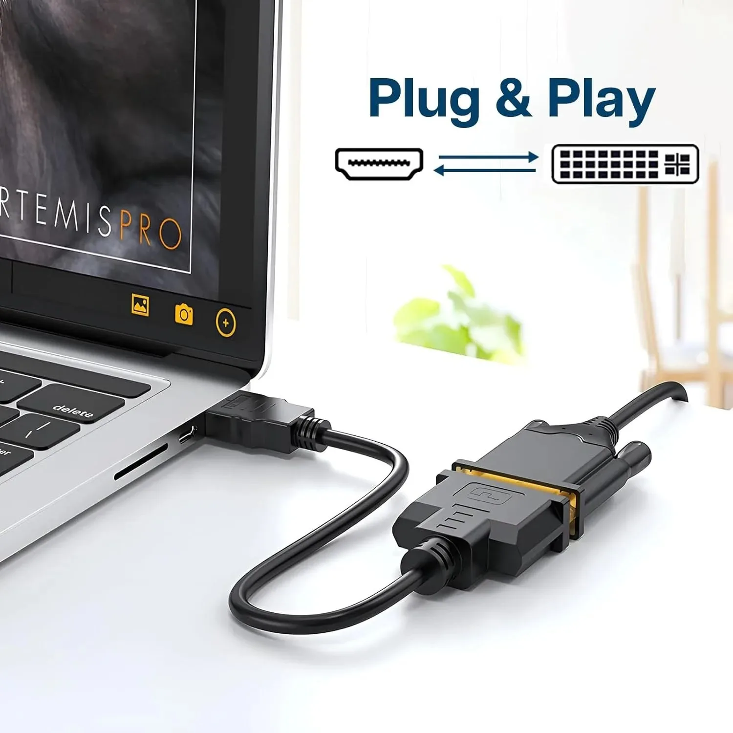1080p hdmi-совместимый адаптер dvi - Фотография_2
