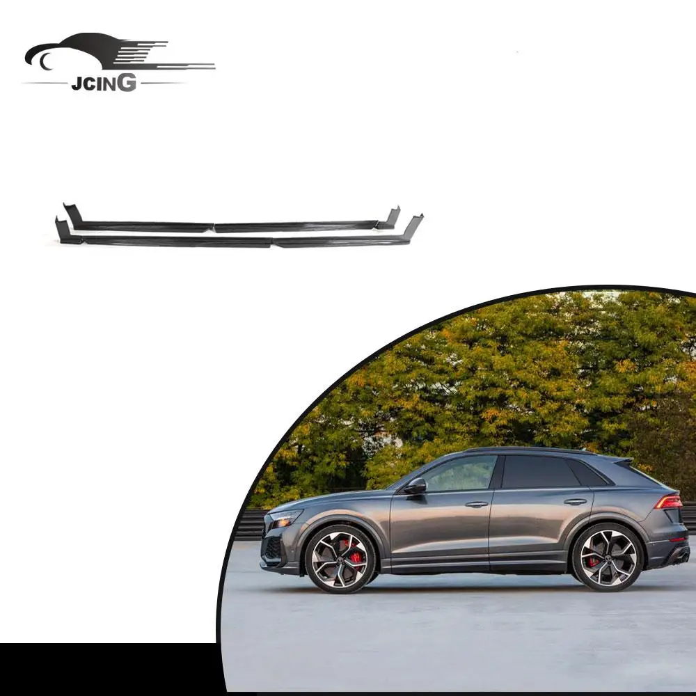 Для audi rs q8 rsq8 2021up боковые юбки из настоящего углеродного волокна