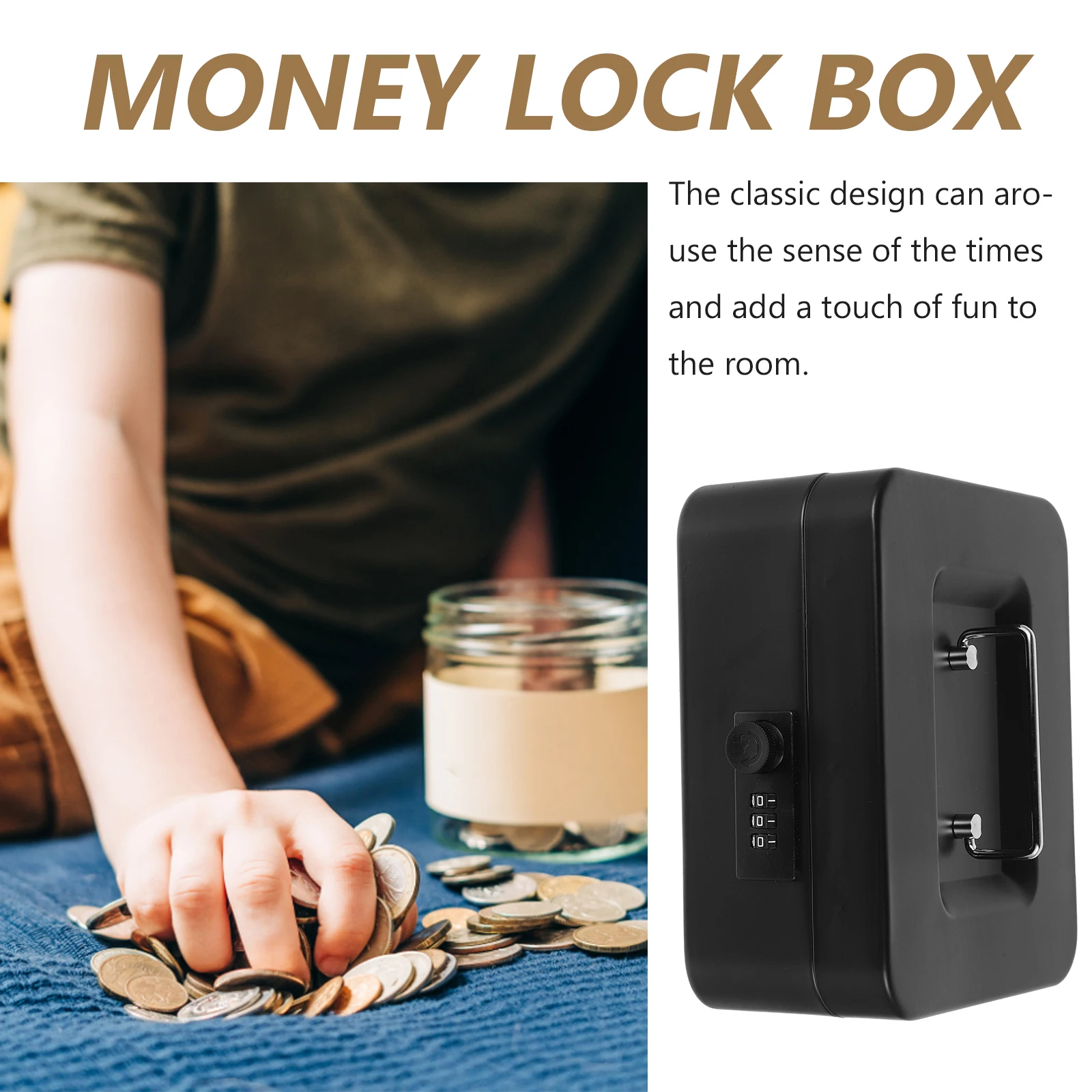 Запираемый денежный ящик с замком для дома - Фотография_3