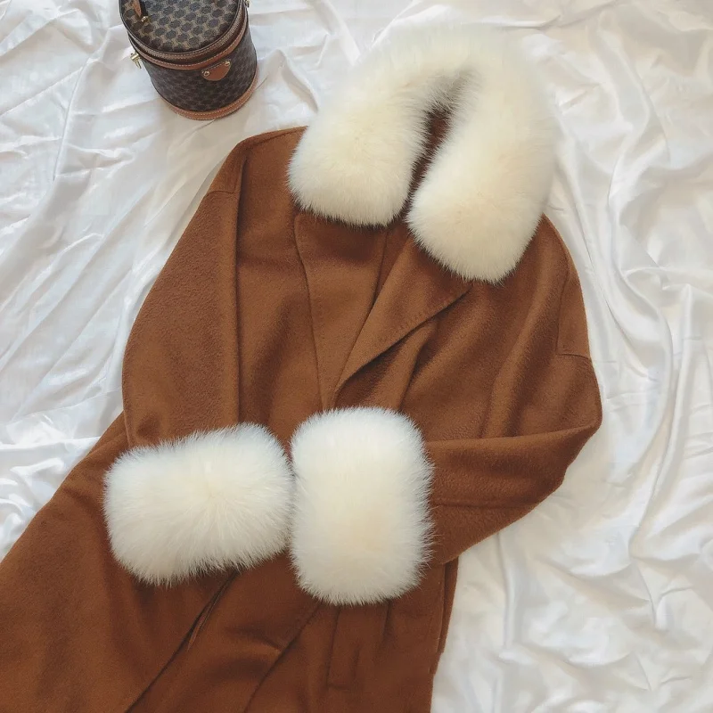 Манжеты женские из натурального лисьего меха - Фотография_3