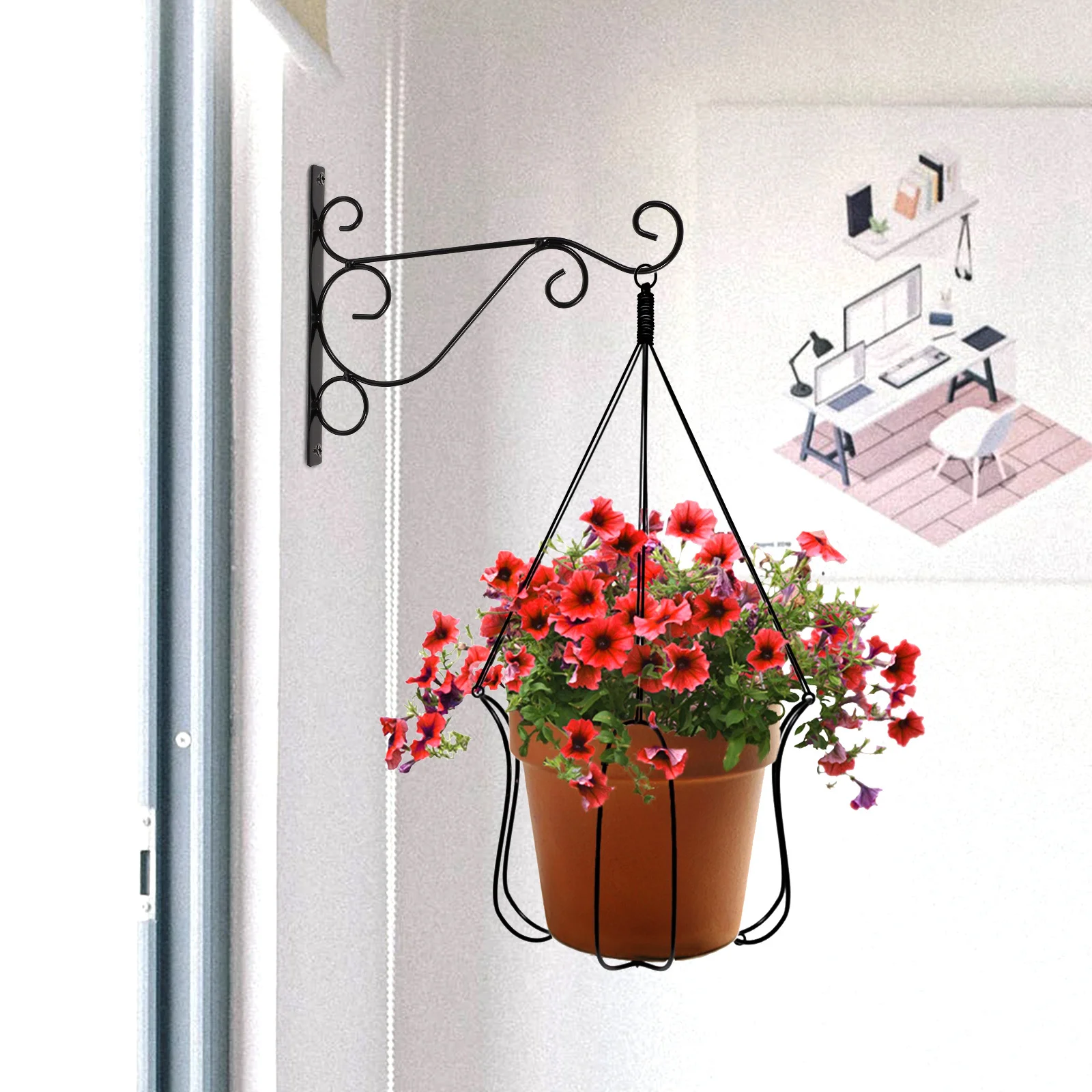 Для растений, настенный крючок для цветов - Фотография_5