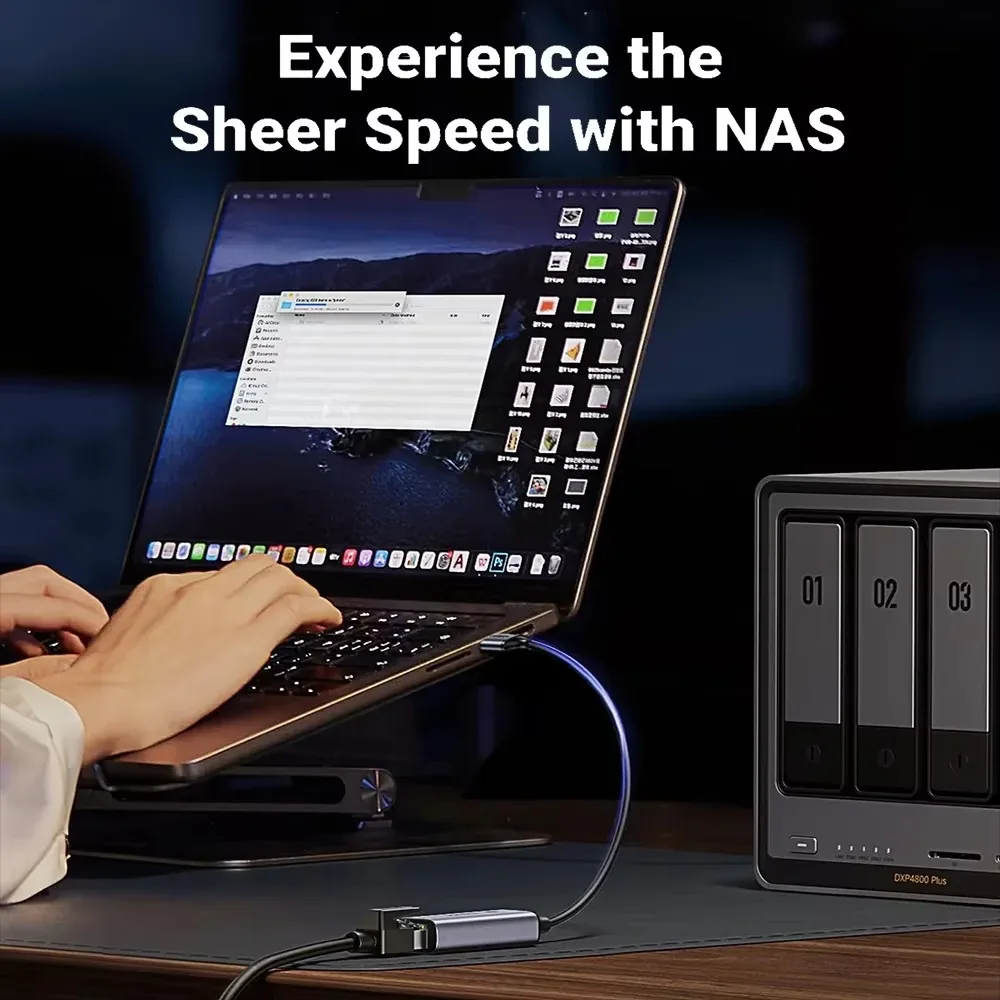 Адаптер сетевой карты 5000 мбит/с usb/type-c к rj45 адаптер 5 гбит/с usb 3 - Фотография_4