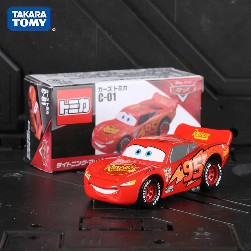 Takara tomy модель автомобиля из сплава с молнией mcqueen mater - Фотография_3