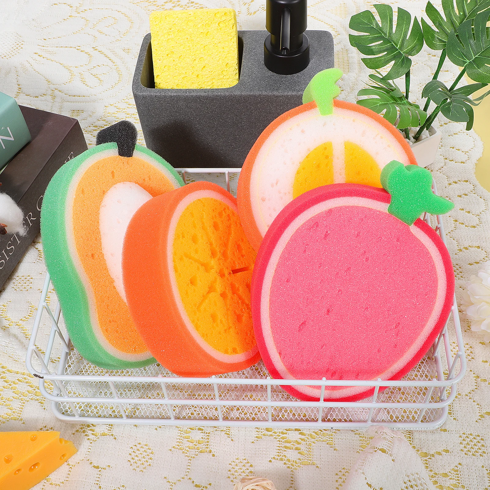 Набор губок для ванны в форме фруктов для детей - Фотография_2
