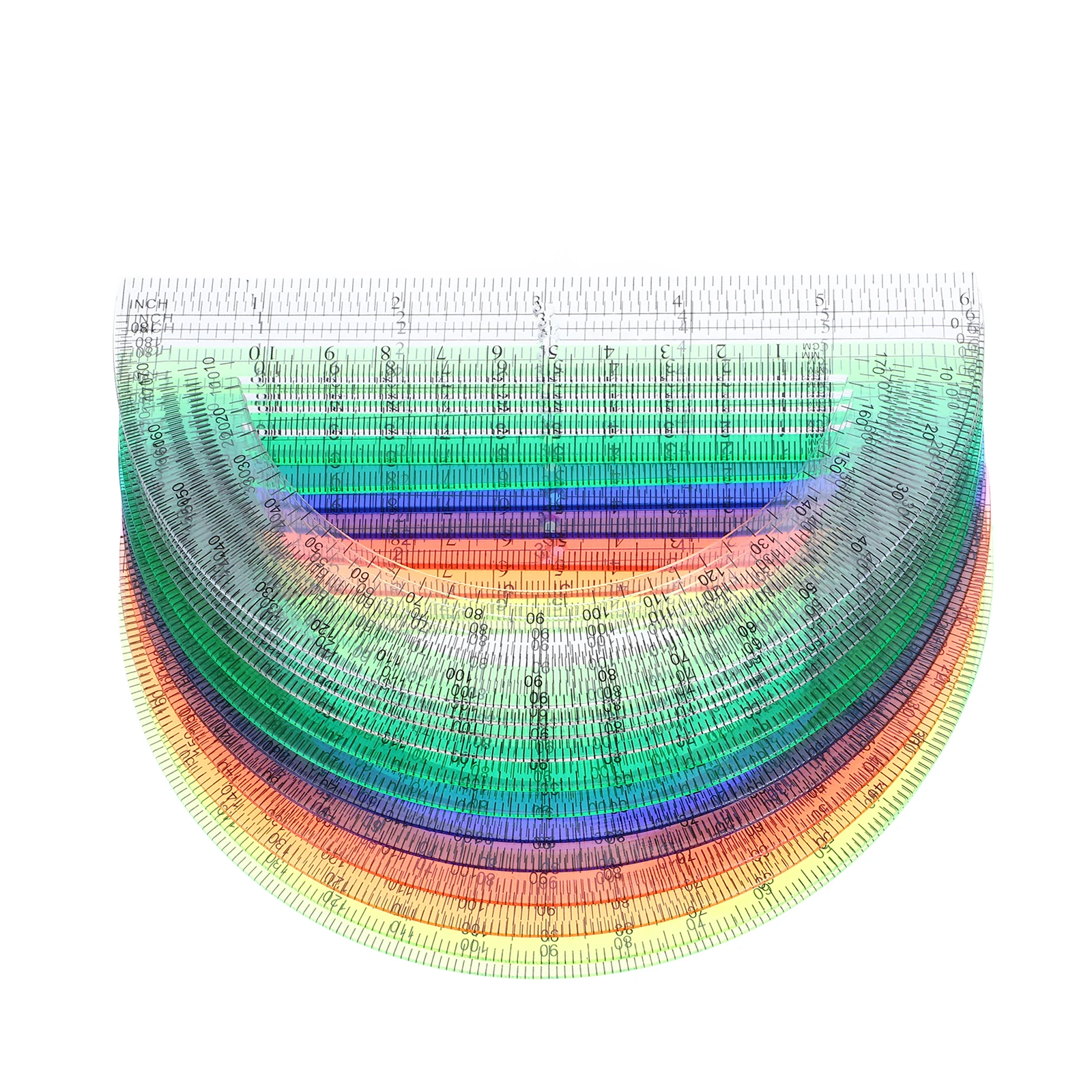Математические транспортиры полукруглые