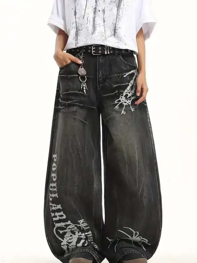 Y2k high street темные модные готические - Фотография_4