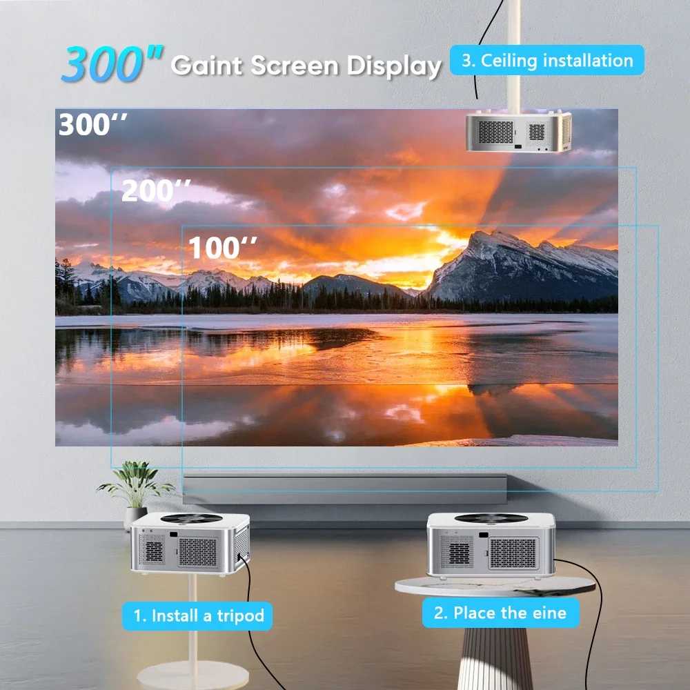 Xiwbsy 1000ansi autofocus проектор bluetooth5 - Фотография_6