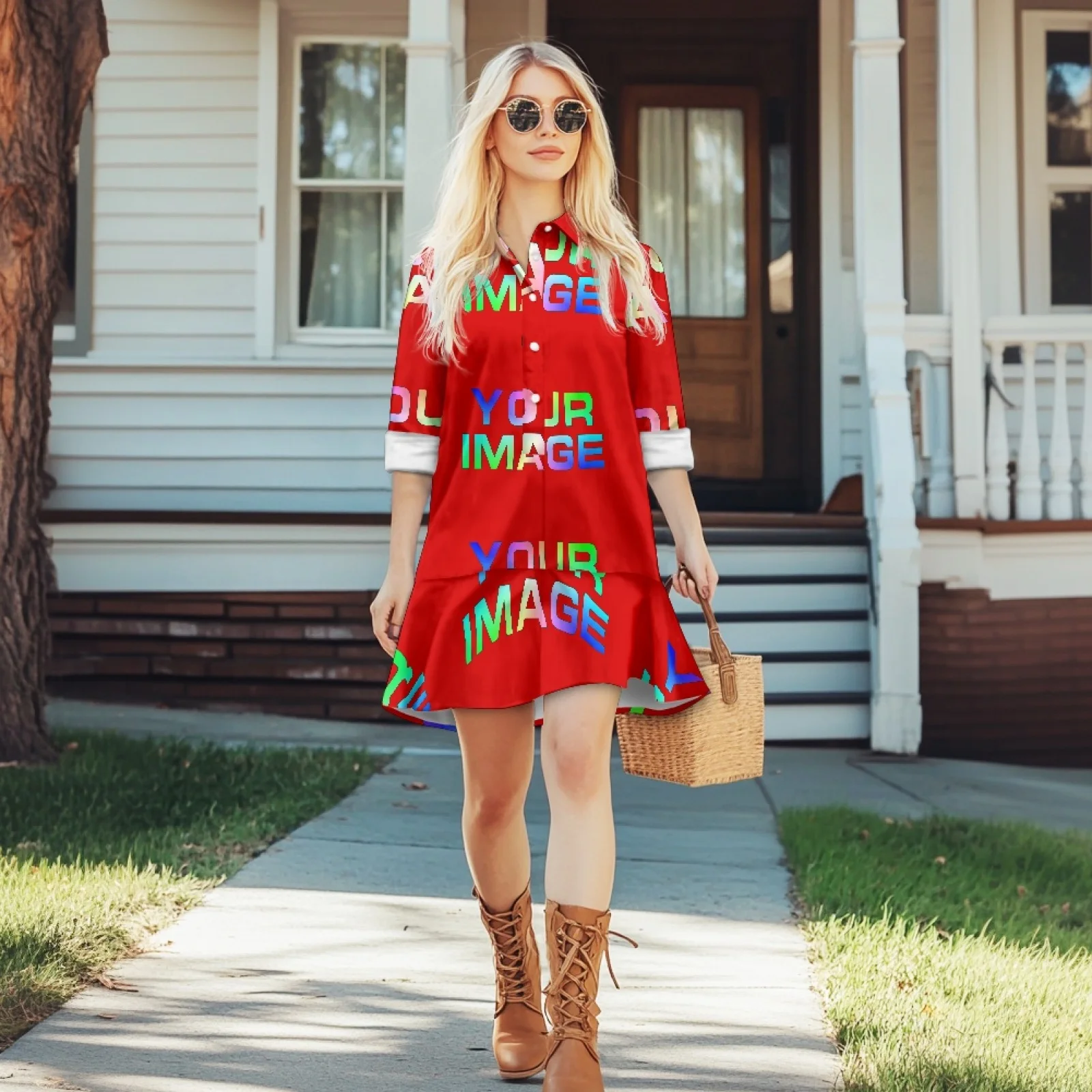 Платье на заказ с принтом по запросу - Фотография_2