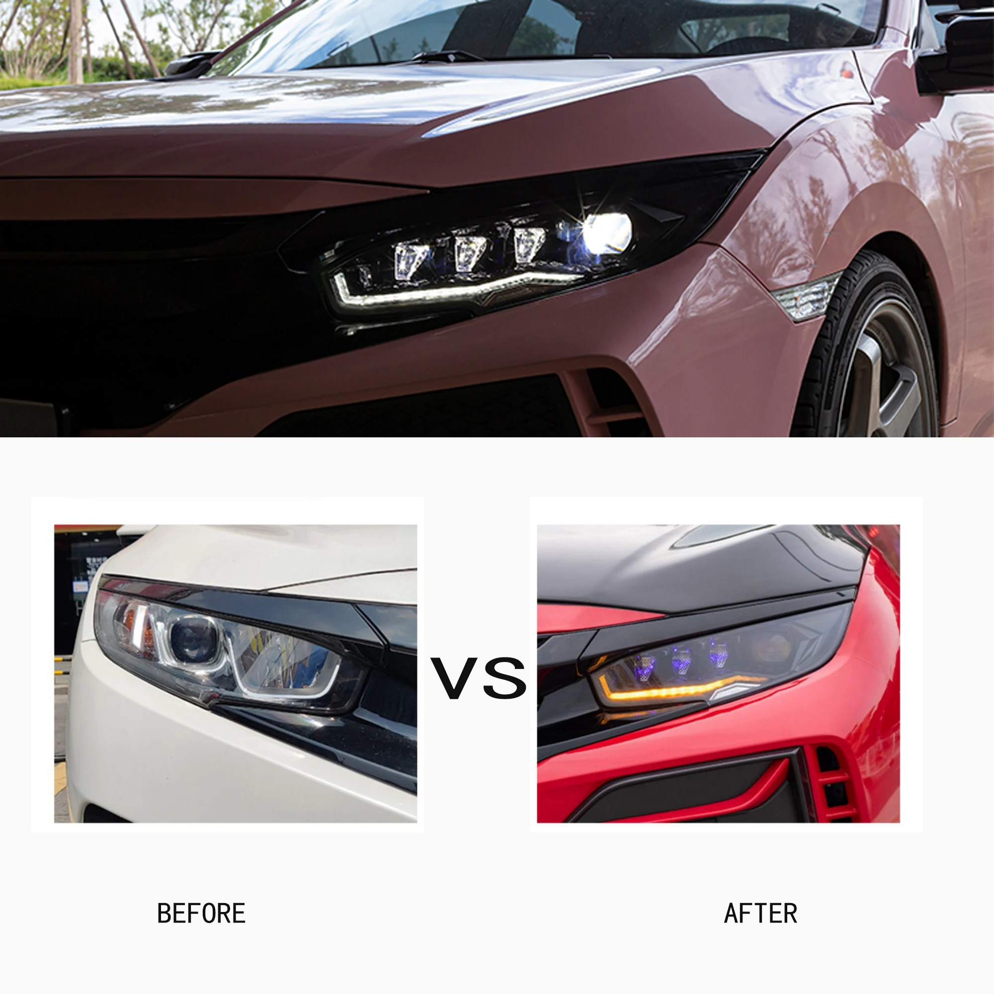 Flyfishp для honda civic 10 gen 2016 2017 2018 2019 2020 2021 - Фотография_3