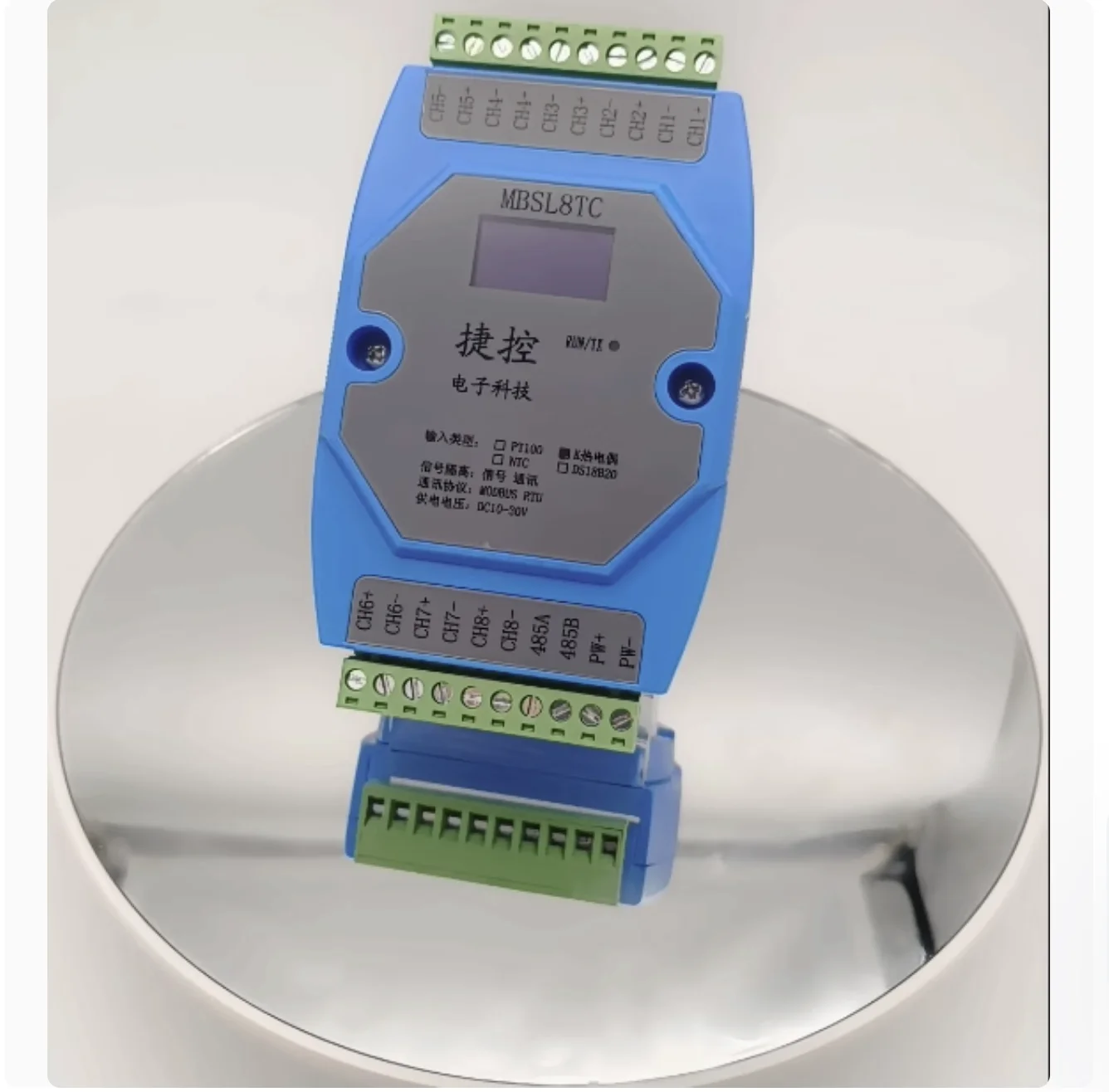 8-канальный модуль измерения температуры термопары k-типа rs485 modbus rtu - Фотография_3