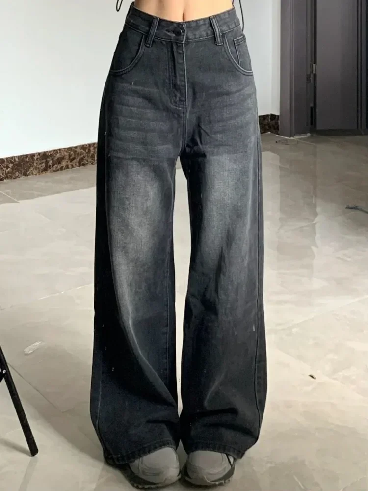 Houzhou винтажные черные джинсы - Фотография_2